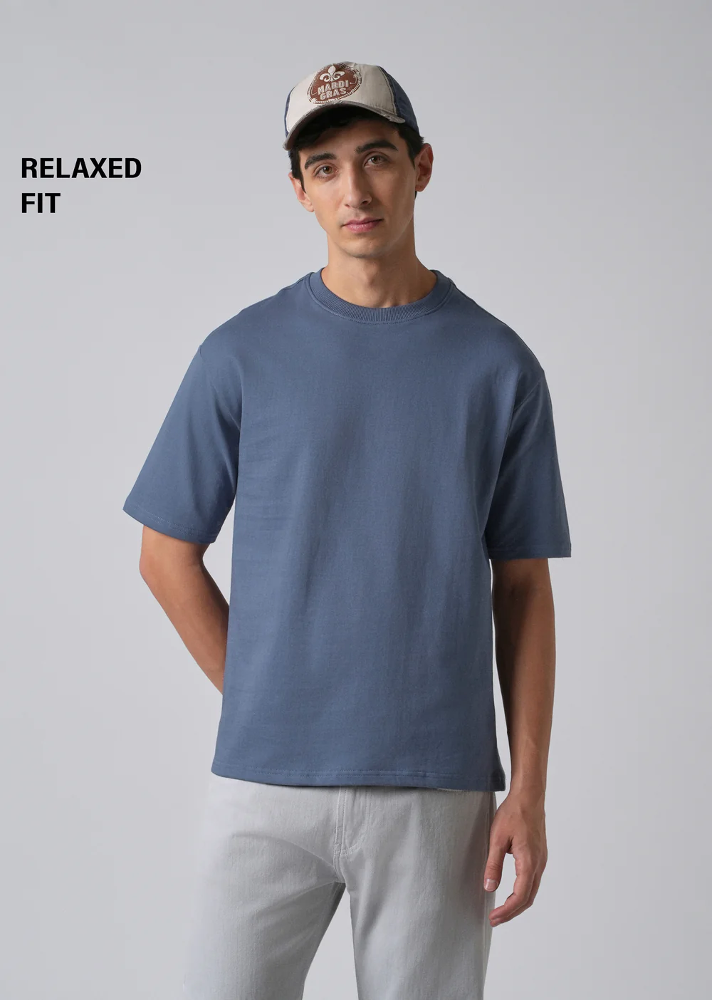 Blue_Basic_Relaxed_Fit_T-shirt
