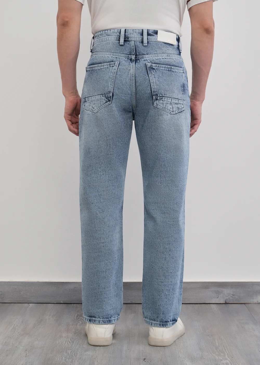 Slim Straight Fit Light Wash Jeans